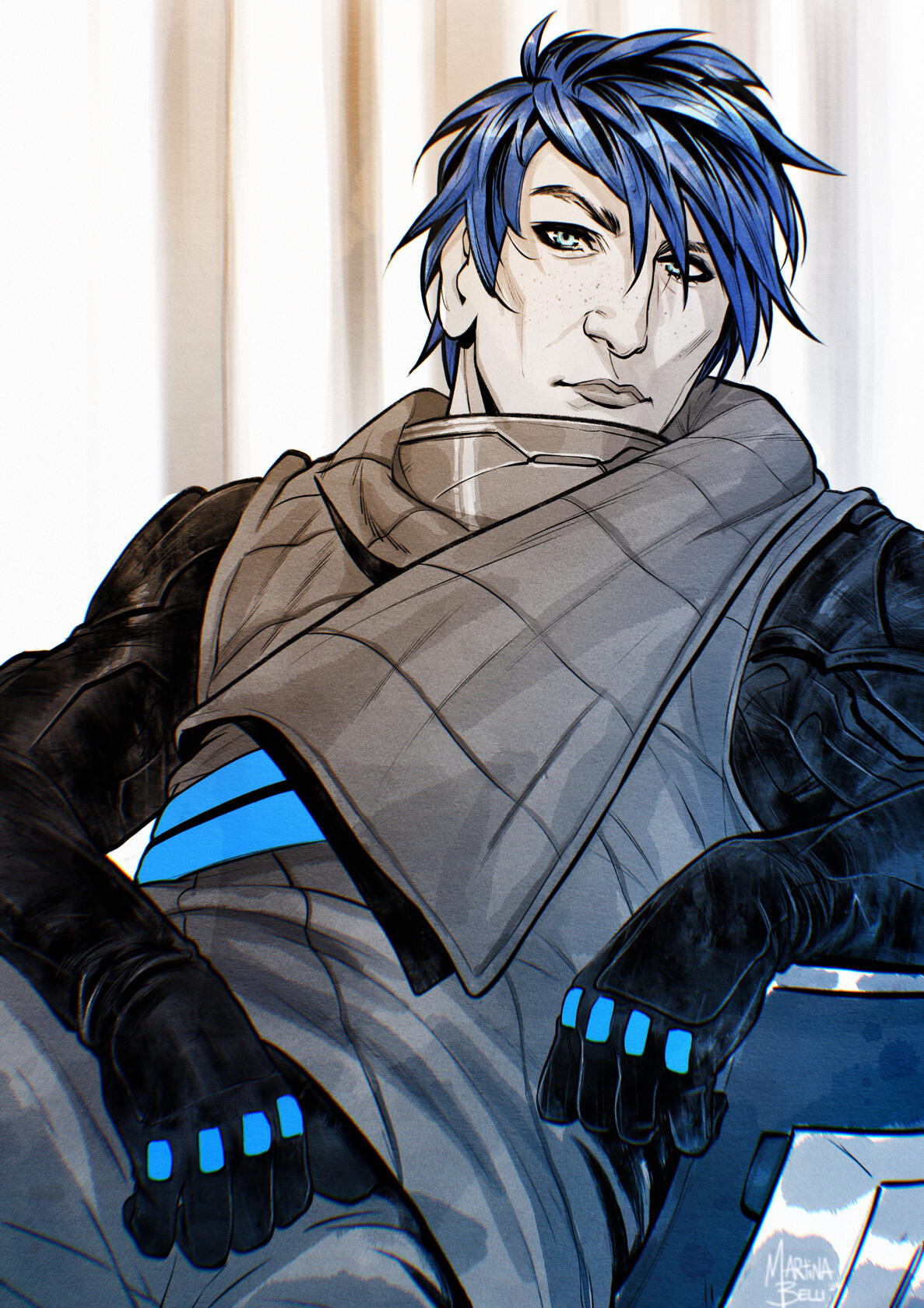 Drifter solo commission by martinabelli.bsky.social